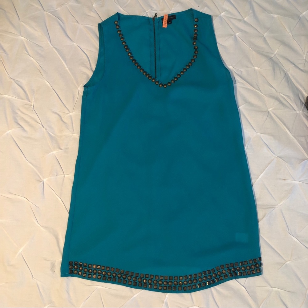Turquoise Studded Dress